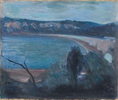 Światło księżyca nad Morzem Śródziemnym autorstwa Edvard Munch