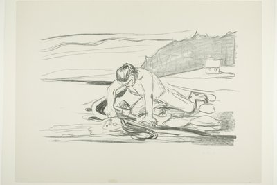 Śmierć Omegi autorstwa Edvard Munch