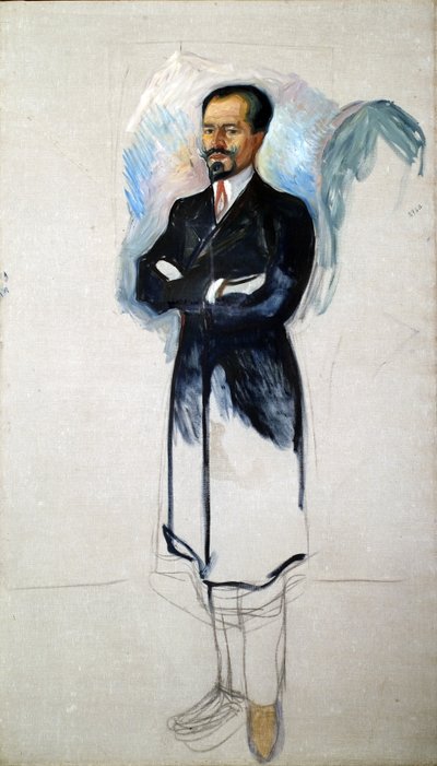 Portret Ernesta Thiela 1859-1947 autorstwa Edvard Munch