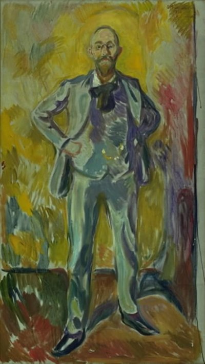 Portret profesora Daniela Jacobsona autorstwa Edvard Munch