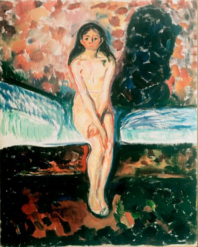 Badanie dojrzewania. Obraz Edvarda Muncha (1863-1944) Przed 1895 Oslo, Kommunes Kunstsamlinger Munch-Museet (Musee Munch) autorstwa Edvard Munch