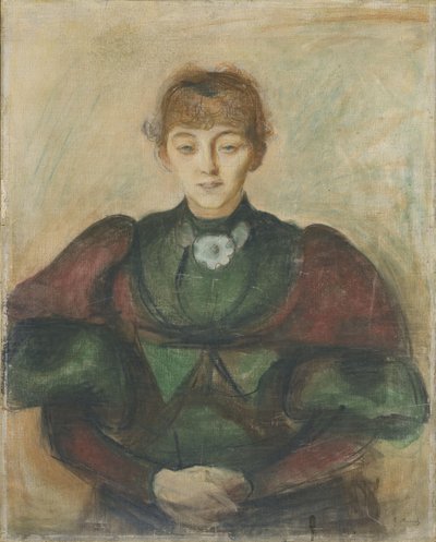 Ragnhild Backstrom, ok. 1894 (pastel na płótnie) autorstwa Edvard Munch