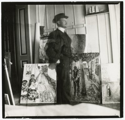 Autoportret o 53 am Strom w Warnemünde autorstwa Edvard Munch