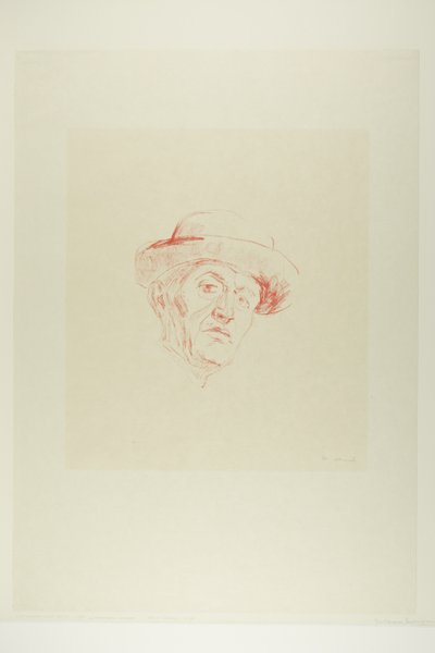 Autoportret w kapeluszu I autorstwa Edvard Munch