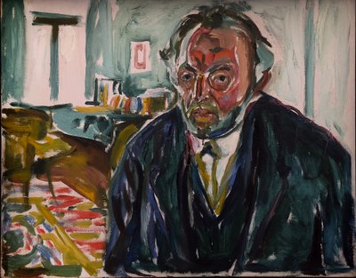 Autoportret po grypie hiszpance autorstwa Edvard Munch