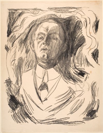 Autoportret z papierosem autorstwa Edvard Munch
