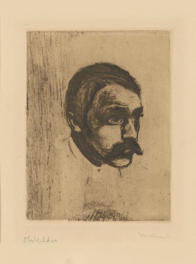 Sigbjørn Obstfelder autorstwa Edvard Munch