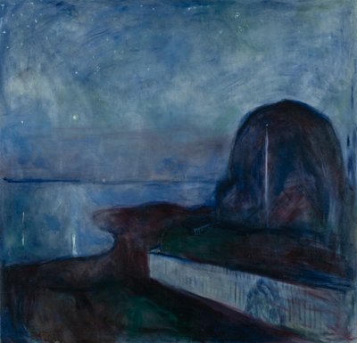 Gwieździsta noc autorstwa Edvard Munch
