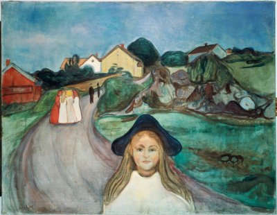Ulica w Asgardstrand autorstwa Edvard Munch
