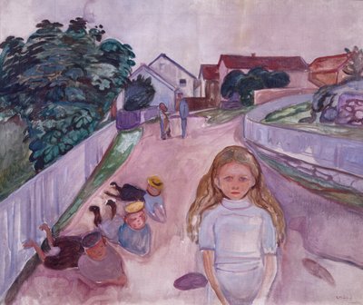Słoneczny dzień w Åsgårdstrand autorstwa Edvard Munch