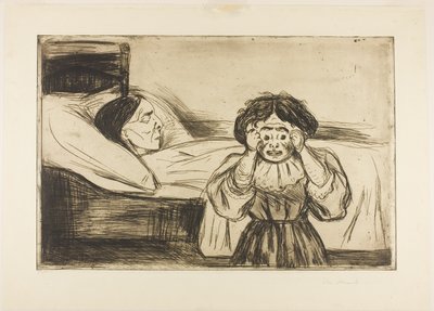 Martwa Matka i Jej Dziecko autorstwa Edvard Munch
