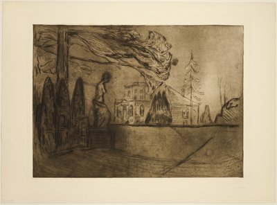 Ogród nocą autorstwa Edvard Munch