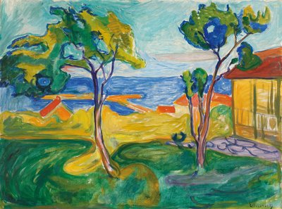 Ogród w Asgardstrand autorstwa Edvard Munch