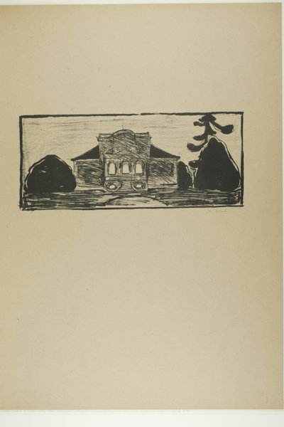 Ogród przed domem doktora Lindego autorstwa Edvard Munch