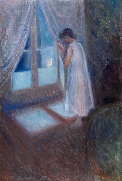 Dziewczyna przy oknie autorstwa Edvard Munch