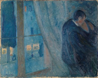 Pocałunek, 1892. autorstwa Edvard Munch