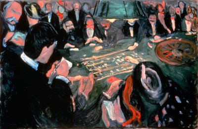Stół do ruletki w Monte Carlo, 1903 autorstwa Edvard Munch