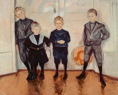 Czterech synów dr Maxa Lindego autorstwa Edvard Munch