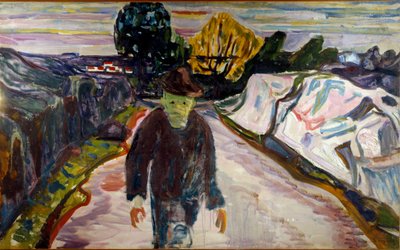 Morderca autorstwa Edvard Munch