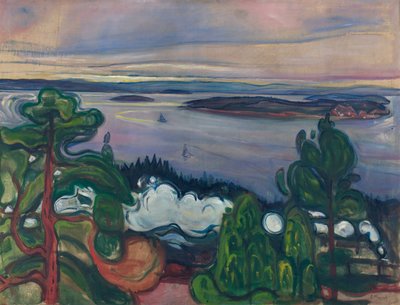 Dym z pociągu  autorstwa Edvard Munch