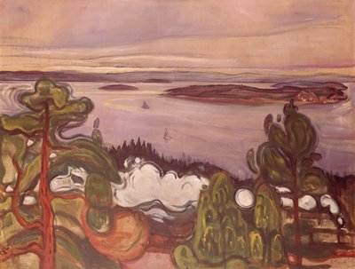 Dym z pociągu autorstwa Edvard Munch