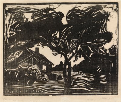 Drzewo autorstwa Edvard Munch