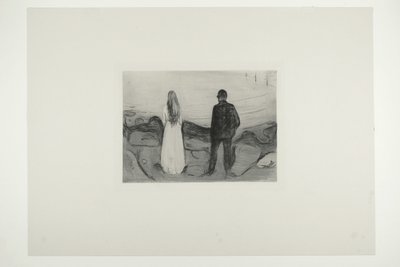 Dwie ludzkie istoty. Samotni autorstwa Edvard Munch