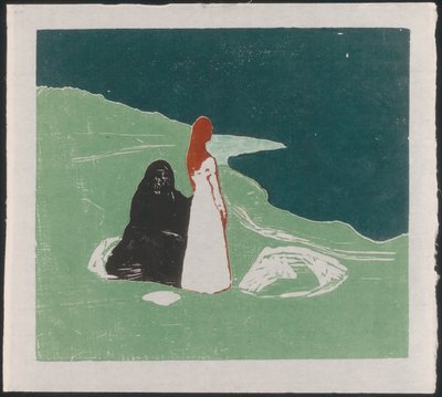 Dwie kobiety na brzegu autorstwa Edvard Munch
