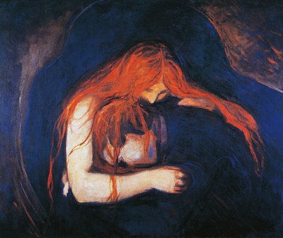 Wampir autorstwa Edvard Munch