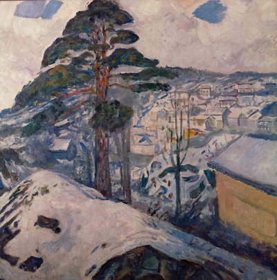 Zima w Kragerø autorstwa Edvard Munch