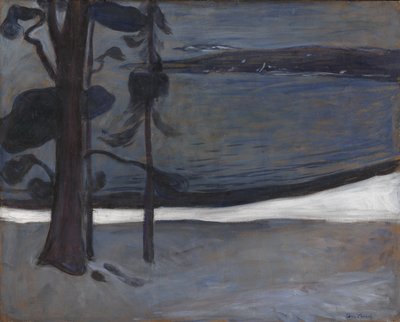 Zima w Nordstrand autorstwa Edvard Munch