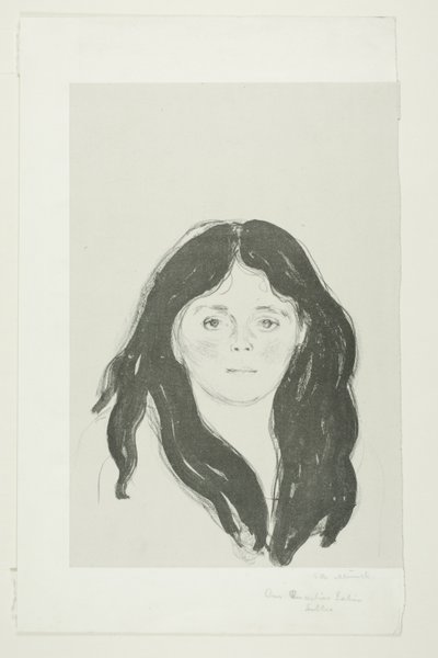 Młoda kobieta z Dzielnicy Łacińskiej autorstwa Edvard Munch