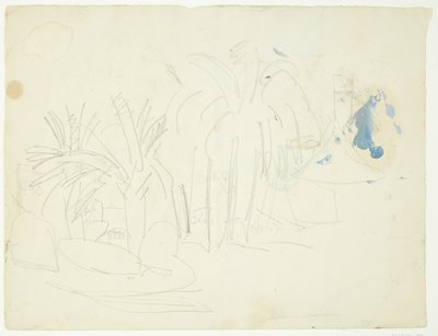 Krajobraz z palmami, Cannes autorstwa Edvard Weie