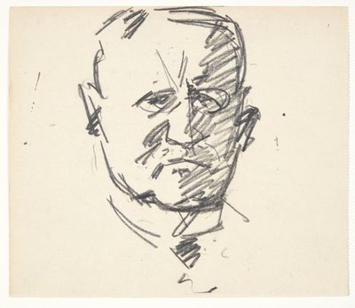Studium do portretu profesora med. Carl Lorentzen (1860-1932) autorstwa Edvard Weie