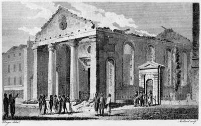 Ruiny St Paul Covent Garden autorstwa Edward (after) Dayes