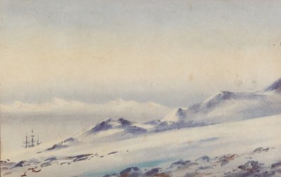 „Odkrycie” w Hut Point autorstwa Edward Adrian Wilson