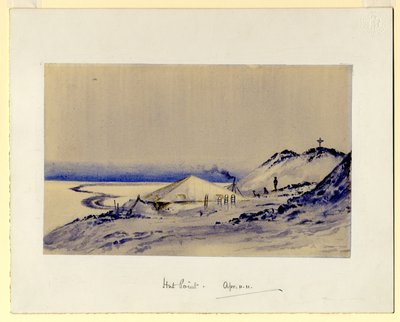 Hut Point, 1911 (wc na papierze) autorstwa Edward Adrian Wilson
