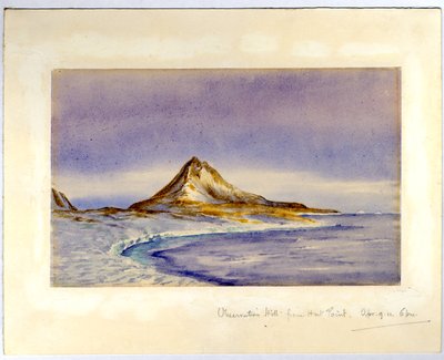 Wzgórze widokowe z Hut Point, 1911 (wc na papierze) autorstwa Edward Adrian Wilson