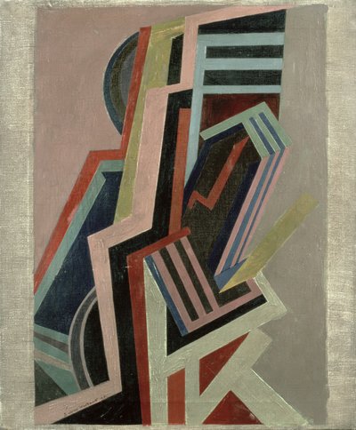 Kompozycja abstrakcyjna (olej na płótnie) autorstwa Edward Alexander Wadsworth