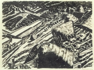 Kadzi Żużel, Stare Wzgórze autorstwa Edward Alexander Wadsworth
