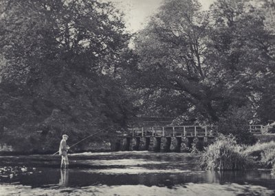 Czternaście włazów na Nadderze (zdjęcie czarno-białe) autorstwa Edward Alfred Barton