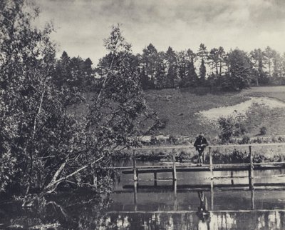 Tumbling Bay, na nośniku testu poniżej Fullerton (zdjęcie czarno-białe) autorstwa Edward Alfred Barton