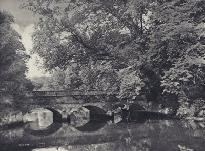 Most Wilton (zdjęcie czarno-białe) autorstwa Edward Alfred Barton