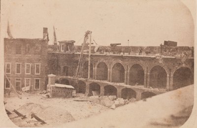 Ewakuacja Fortu Sumter, kwiecień 1861, kwiecień 1861. autorstwa Edward Anthony