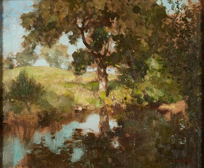 Letnie Refleksje (olej na płótnie) autorstwa Edward Arthur Walton