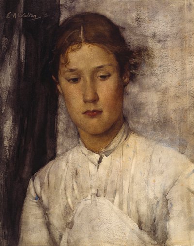 Córka łowczego (akwarela na papierze) autorstwa Edward Arthur Walton