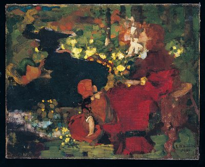 Basen w lesie autorstwa Edward Atkinson Hornel