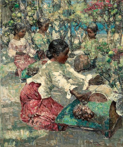 Koronki birmańskie autorstwa Edward Atkinson Hornel