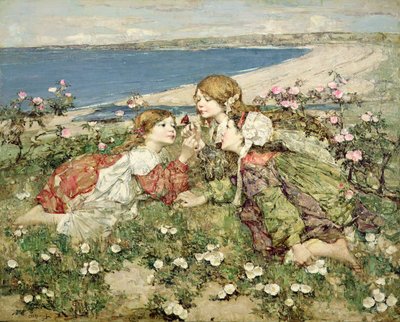 Róże z wybrzeża morskiego autorstwa Edward Atkinson Hornel