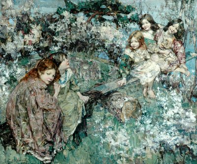 Huśtawka autorstwa Edward Atkinson Hornel